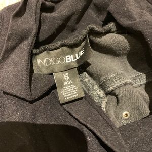 Indigo blue gray maternity jeans